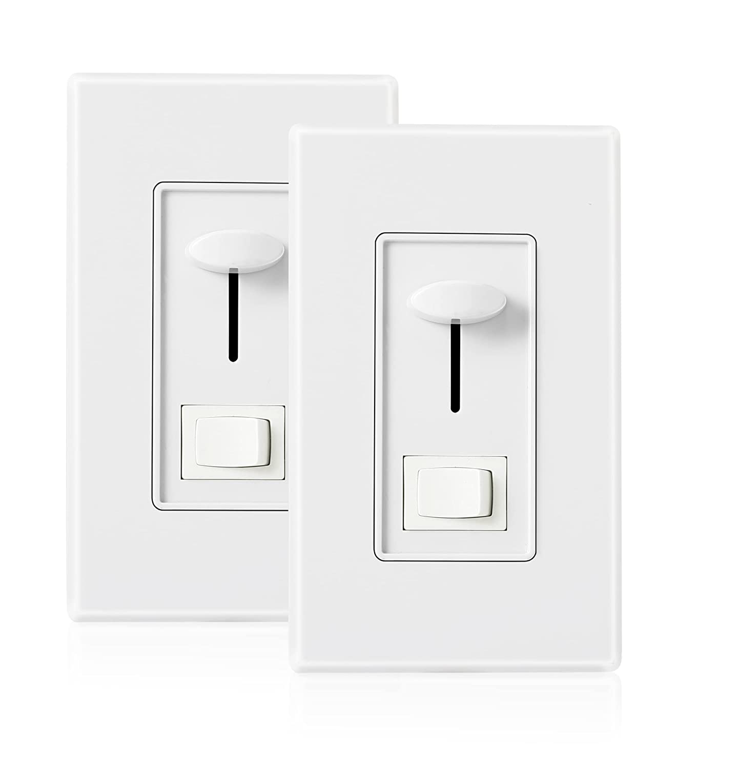 Dimmer Switch for LED Light/CFL/Incandescent, 006, 2 PCs
