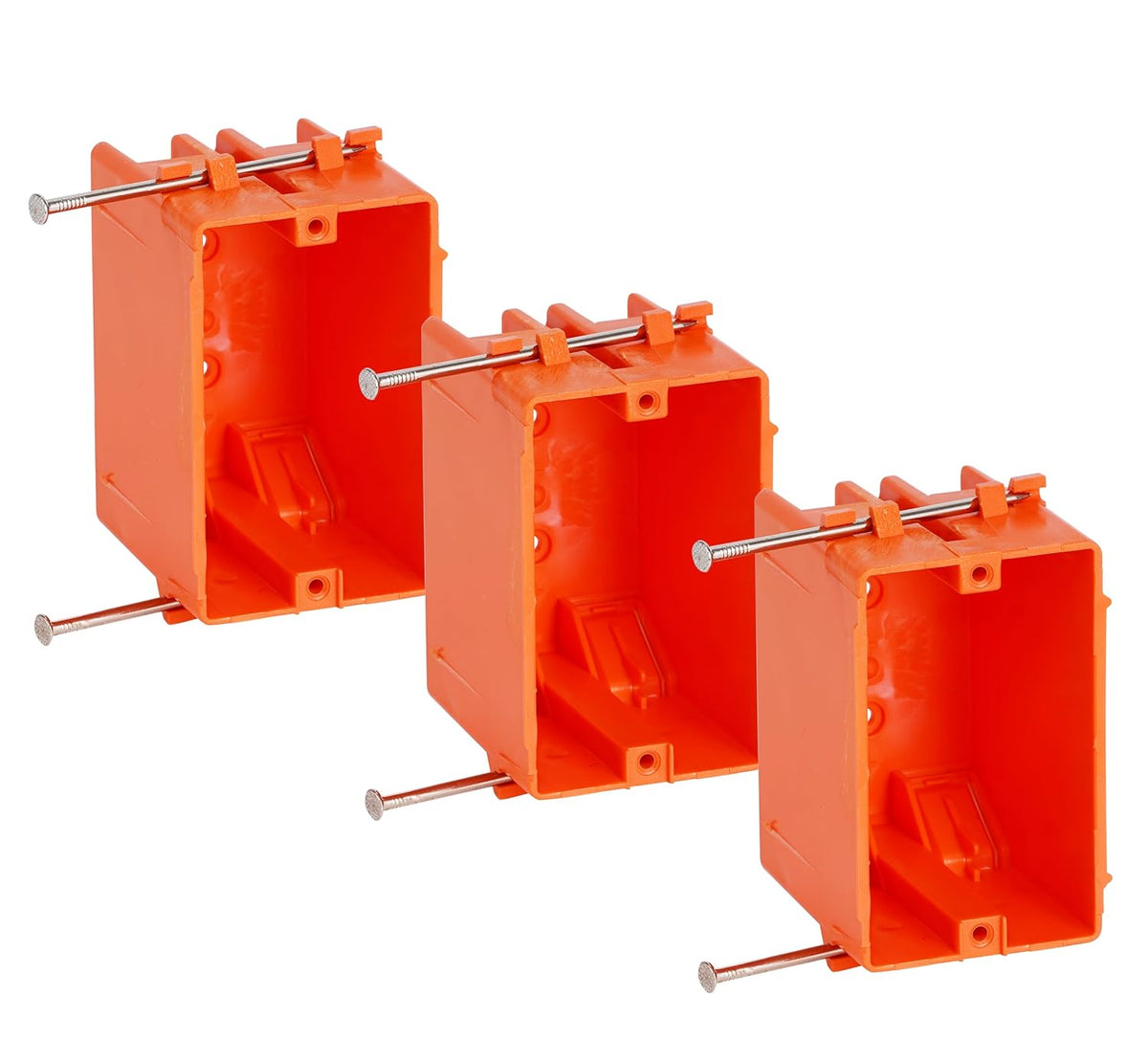HUIXHAO 1 Gang New Work Outlet Box - 18 Cubic Inch, ETL Listed PVC Electrical Box (3 Pack, Grey) - View #5