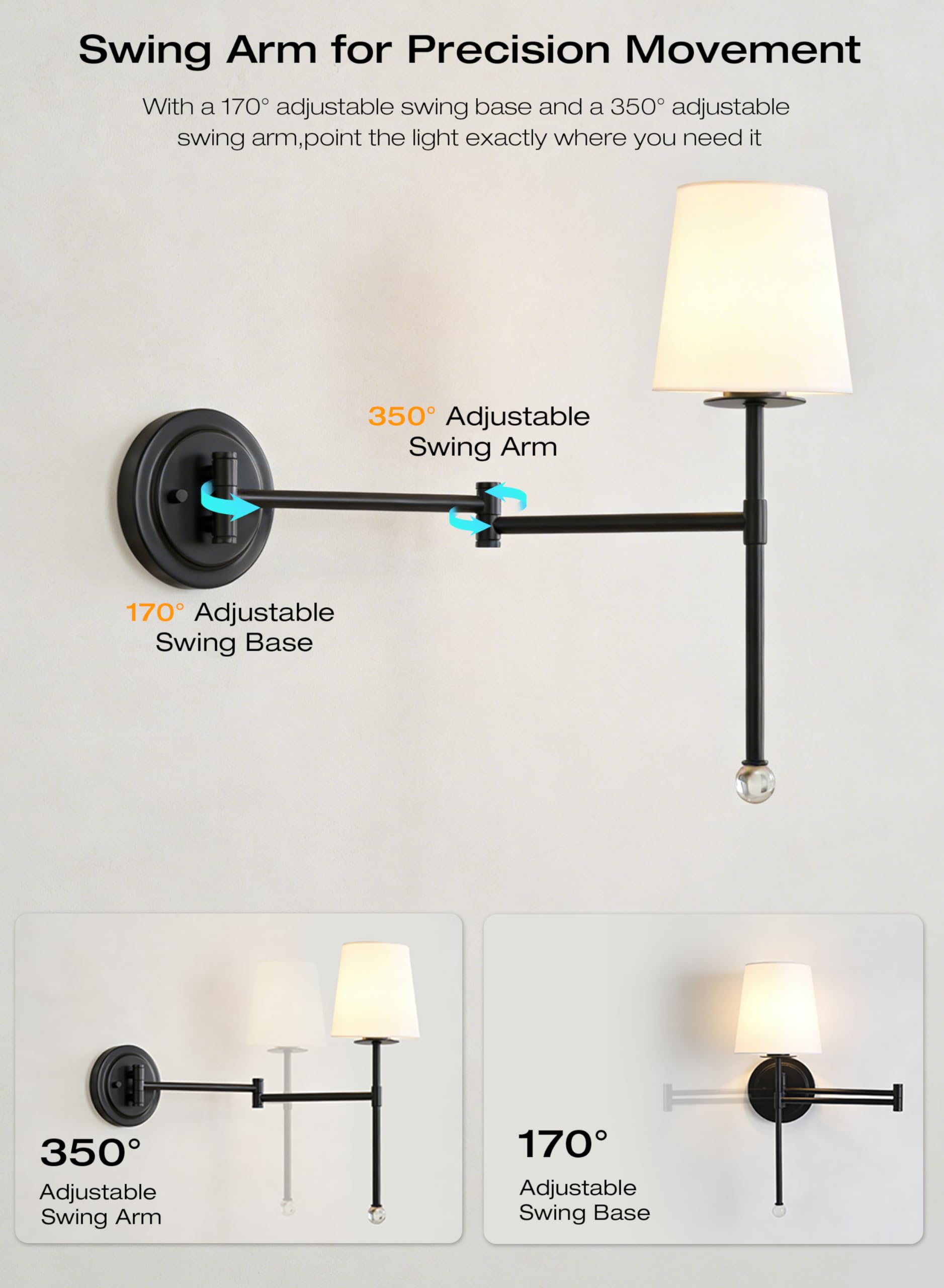 Magnetic bulb detaches for USB-C charging — no wiring, no wall damage