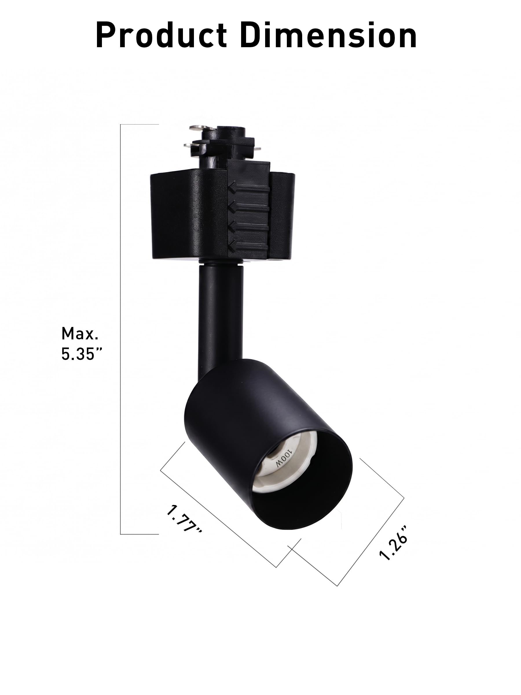 Feature callout: GU10 socket, 350-degree rotation and 90-degree tilt shown with zoomed details