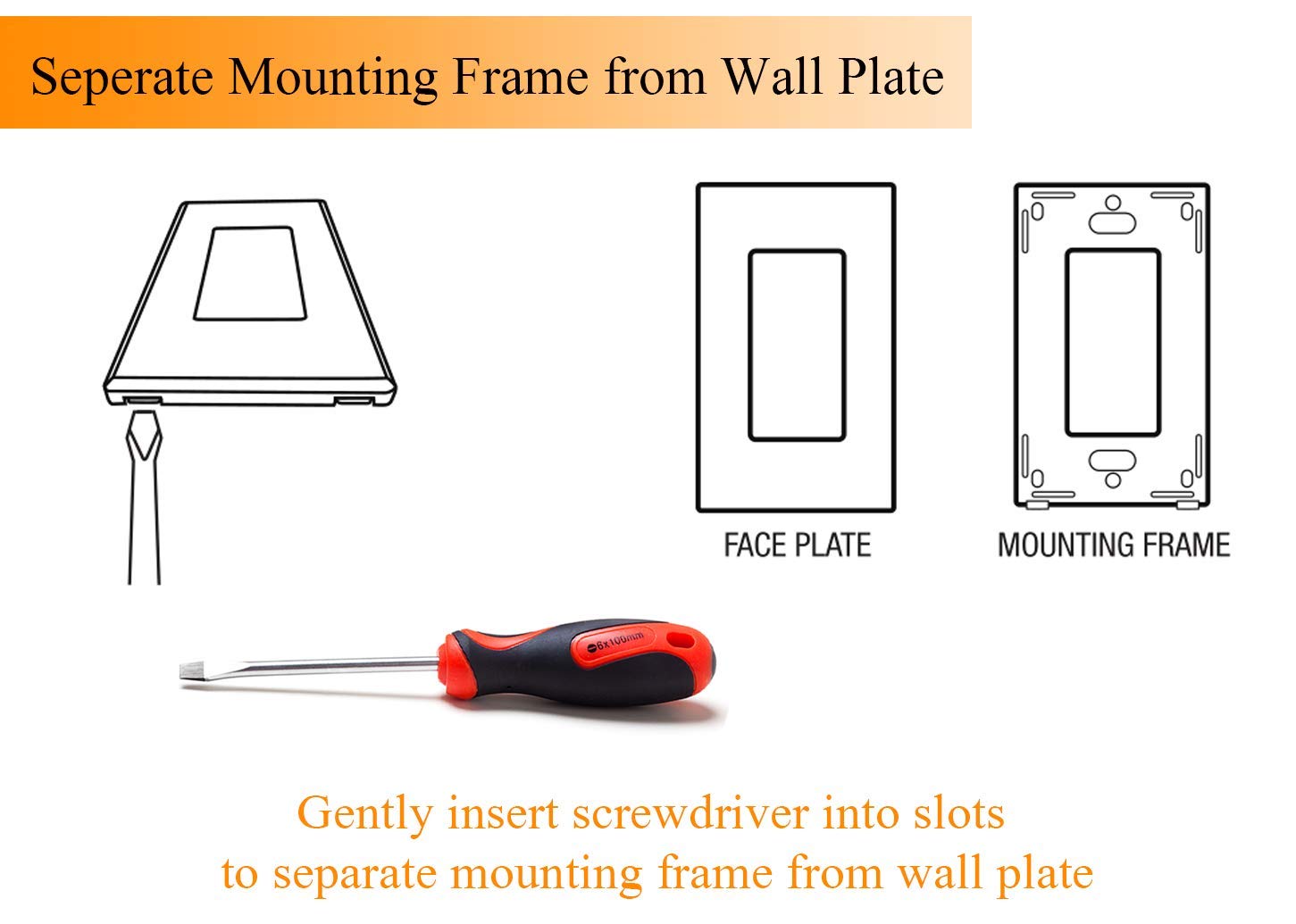 Dimmer Switch for LED Light/CFL/Incandescent, 001, 1 PC