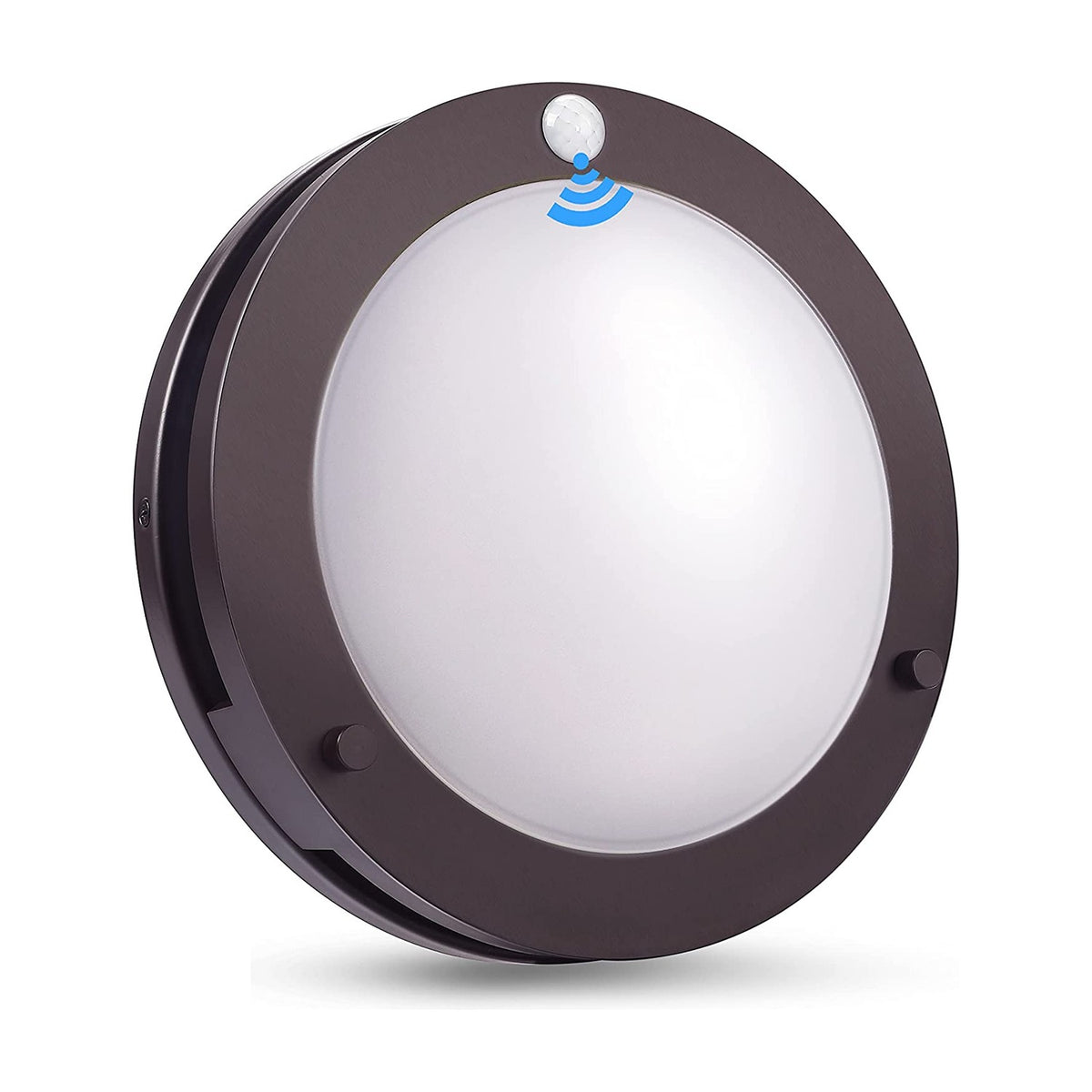Cloudy Bay 10 inch motion sensor LED flush mount ceiling light in oil rubbed bronze - 5CCT selectable, indoor and outdoor use