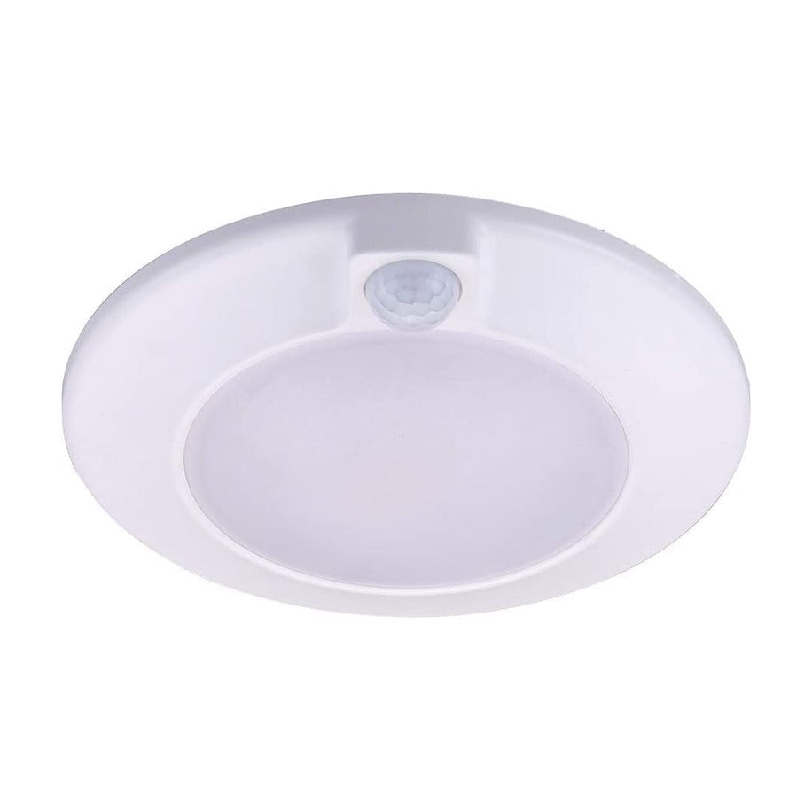 Cloudy Bay motion sensor ceiling light in white - 10W 5000K, 6.5 inch, wet location rated