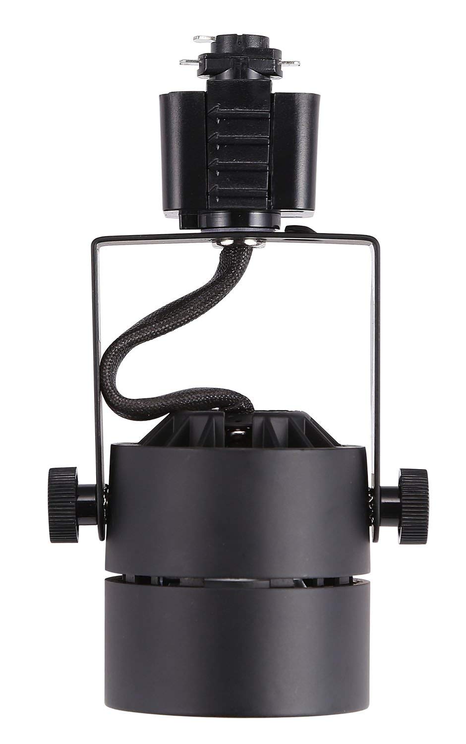 6-Pack Track Light Head, Dimmable LED, Adjustable Tilt Angle, Warm white (3000K), 120V/8W/580lm, Black Finish