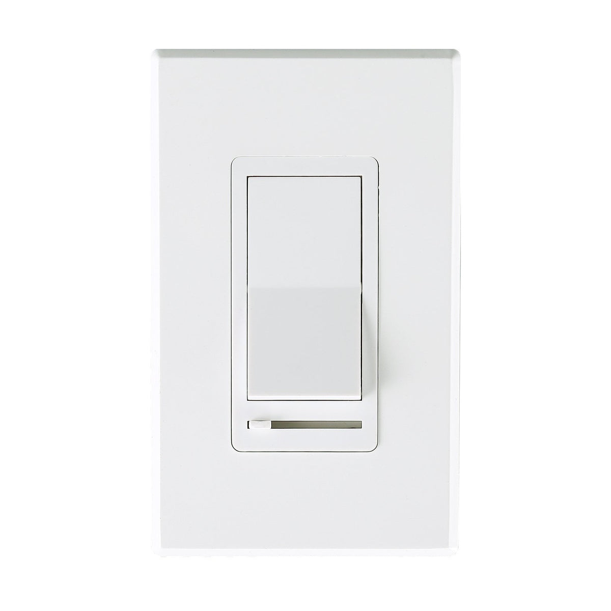 Cloudy Bay white in-wall slide dimmer switch with rocker for LED, CFL and incandescent, 3-way