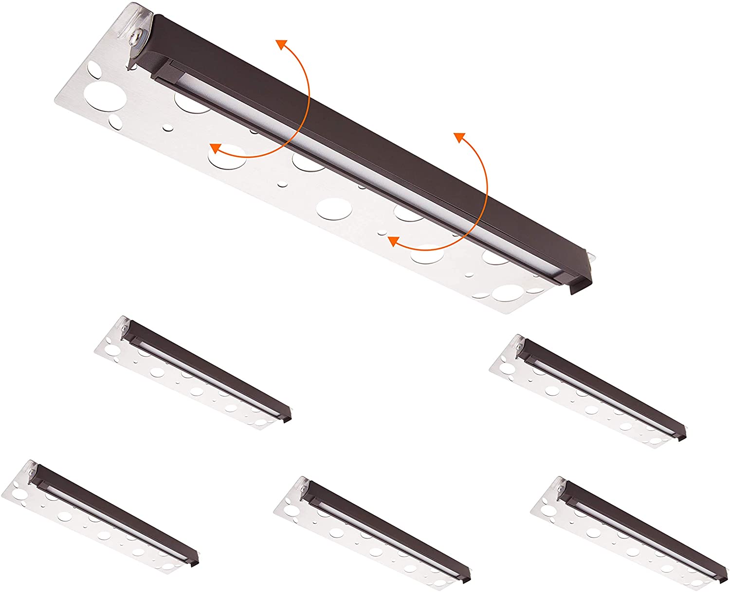 Low Voltage Hardscape Paver Light, 12V, 2700K, 12 Inch 7W, 6 PCs