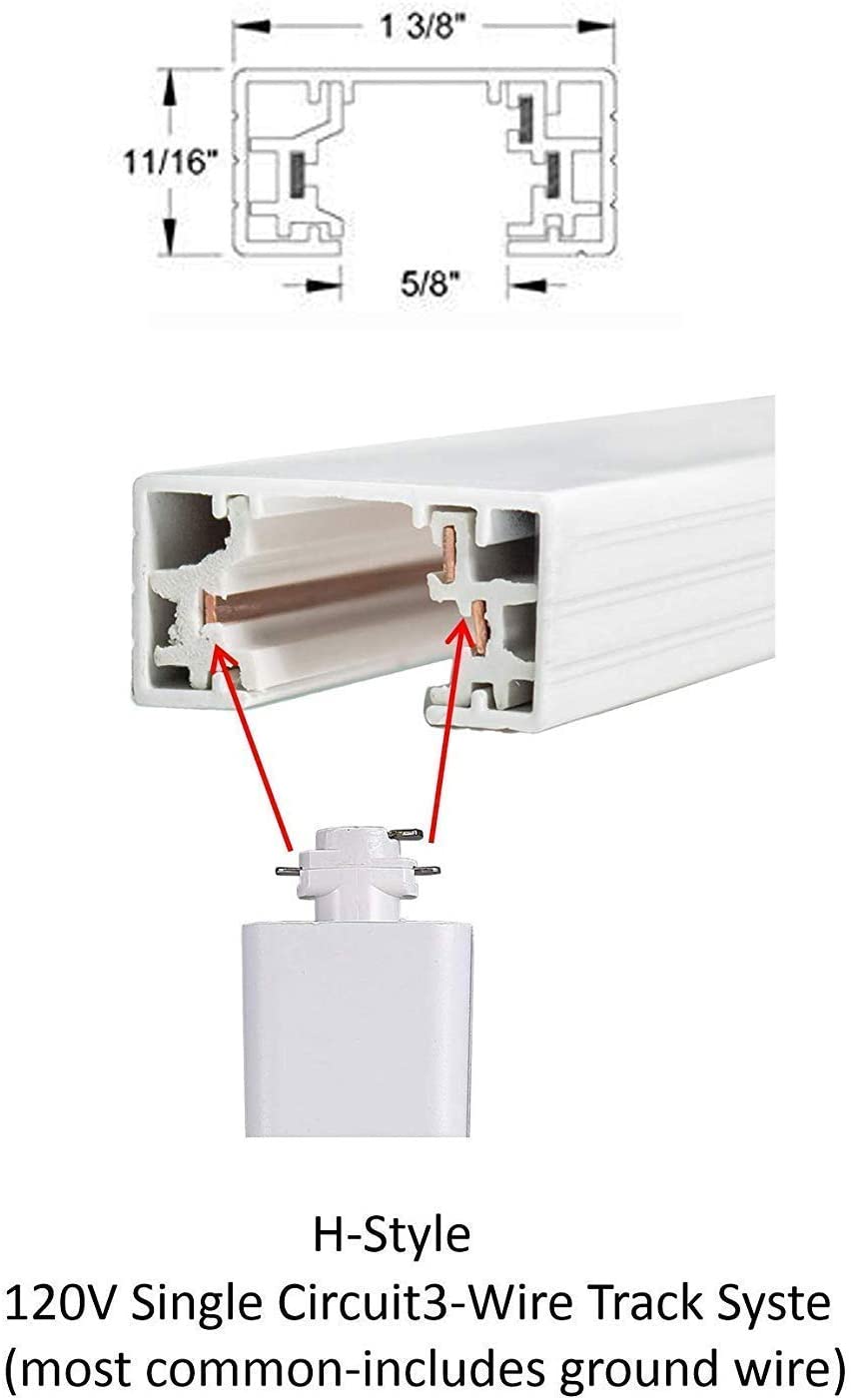 Dimmable LED Track Light Head, Adjustable Tilt Angle Track Lighting Fixture