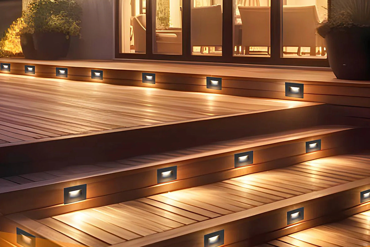 How Far Apart Should Step Lights Be