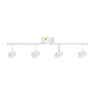 Cloudy Bay 4-head LED track light kit in white - 3CCT selectable, dimmable with CRI90