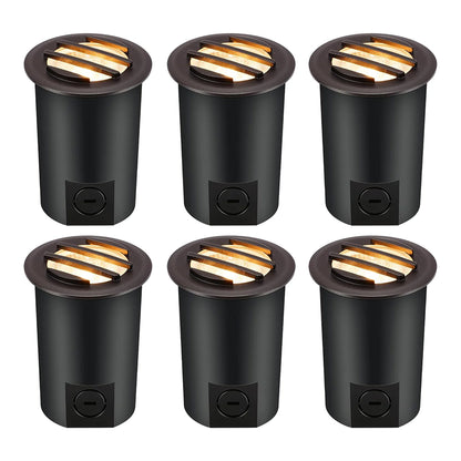 LED Low Voltage In-Ground Well Lights - Grated Top, 6-Pack