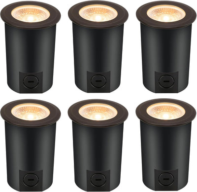 LED Low Voltage In-Ground Well Lights - Flat Top, 6 PCs
