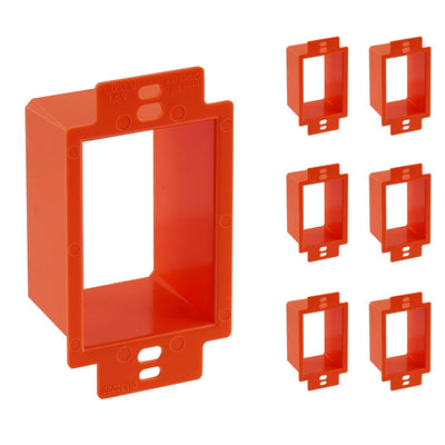 Electrical Outlet Box Extenders,1 Gang Box Extender Single Gang Box Extender Electric Box Extender 1 Gang Power Outlet Accessories, 6 PCs