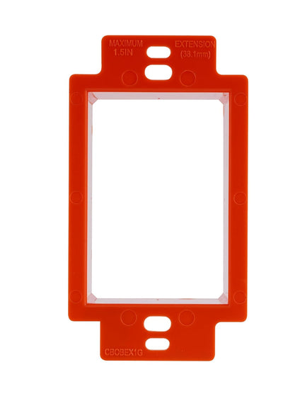 Electrical Outlet Box Extenders,1 Gang Box Extender Single Gang Box Extender Electric Box Extender 1 Gang Power Outlet Accessories, 12 PCs