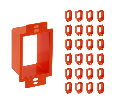 Electrical Outlet Box Extenders,1 Gang Box Extender Single Gang Box Extender Electric Box Extender 1 Gang Power Outlet Accessories, 24 PCs