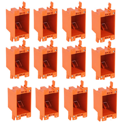 Cloudy Bay 12-pack of old-work outlet boxes, white background