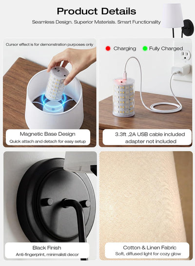 What's in the box: 2 sconces, remotes, USB-C cable, mounting hardware