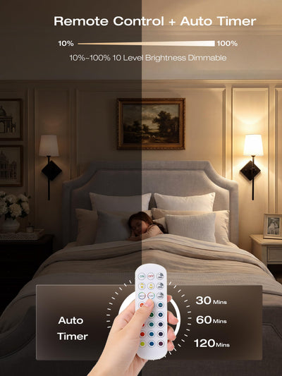 10000mAh battery delivers up to 100-hour runtime, group control via remote