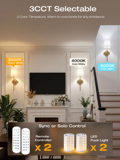 Remote control callouts: 3 color temperatures, 12 RGB colors, smart timer