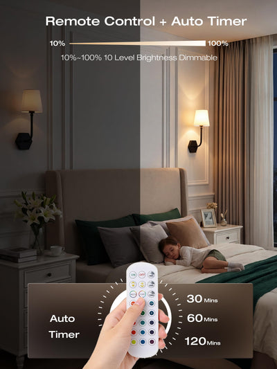 10000mAh battery delivers up to 100-hour runtime, group control via remote