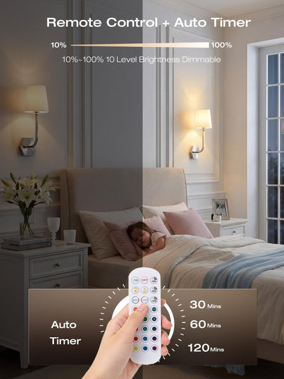 10000mAh battery delivers up to 100-hour runtime, group control via remote