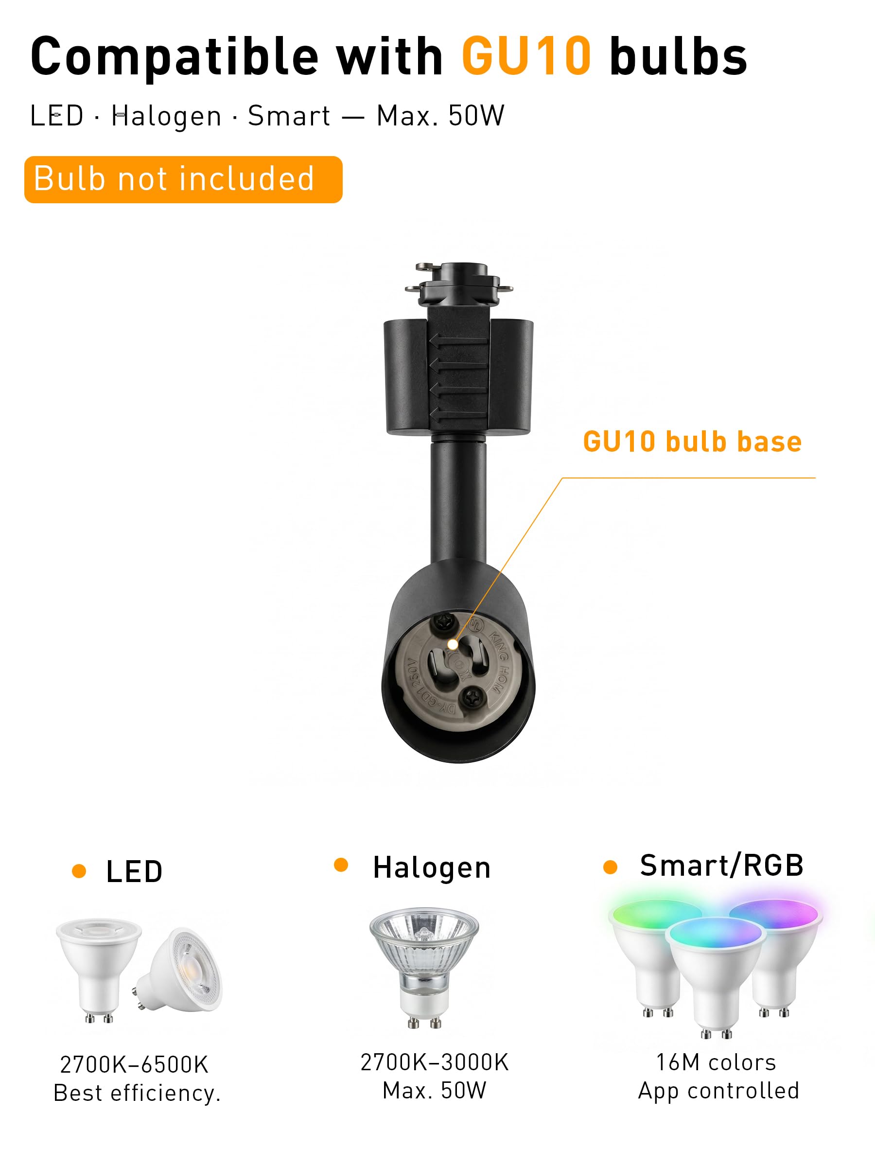 Single cylinder track light head with dimensions marked: 1.97-inch diameter, 2.28-inch height