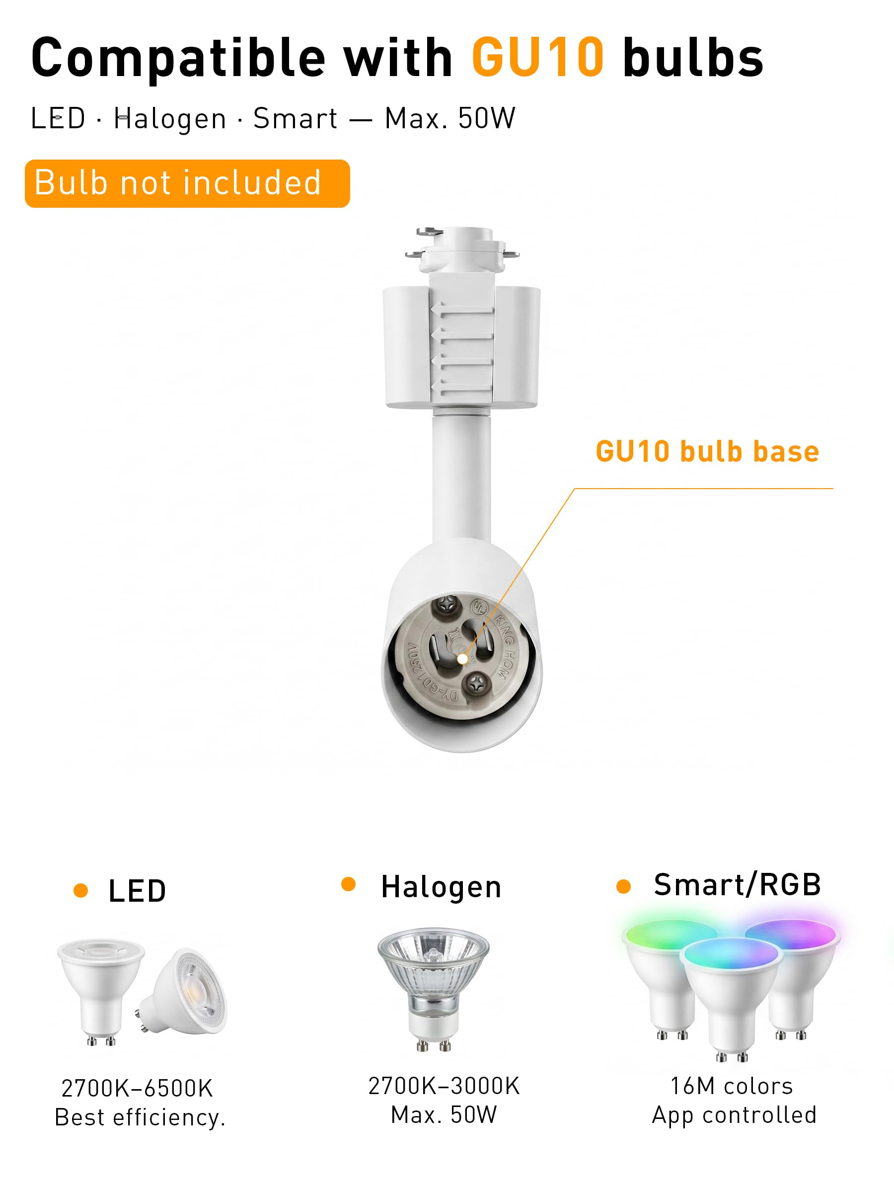Single cylinder track light head with dimensions marked: 1.97-inch diameter, 2.28-inch height
