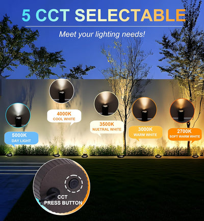 LED Low Voltage In-Ground Well Lights - Grated Top, 6-Pack