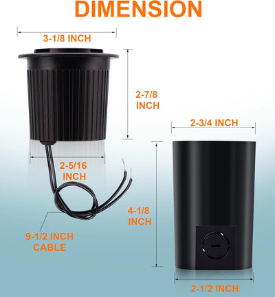 LED Low Voltage In-Ground Well Lights - Grated Top, 6-Pack