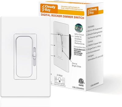 LED Digital Dimmer Switch for LED Light/CFL/Incandescent, 004, 1 PC