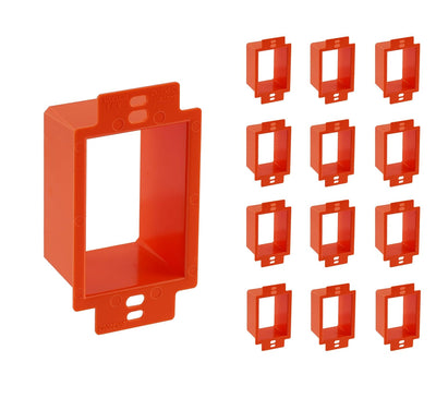 Electrical Outlet Box Extenders,1 Gang Box Extender Single Gang Box Extender Electric Box Extender 1 Gang Power Outlet Accessories, 12 PCs