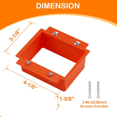 Electrical Outlet Box Extenders,2 Gang Box Extender Electric Box Extender for 2 Gang Power Outlet Switch