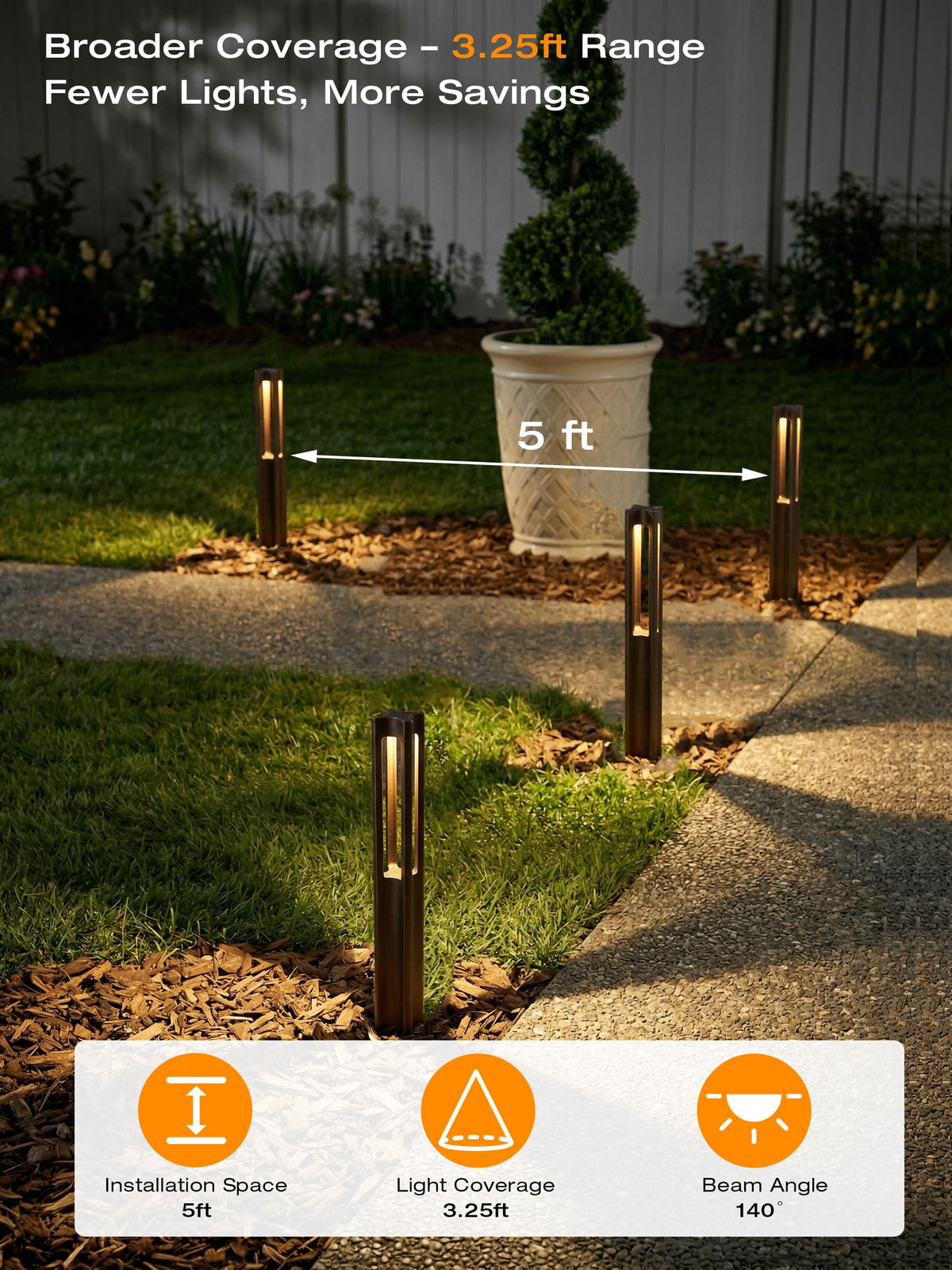 Black lantern sconce lighting a porch or entry at night