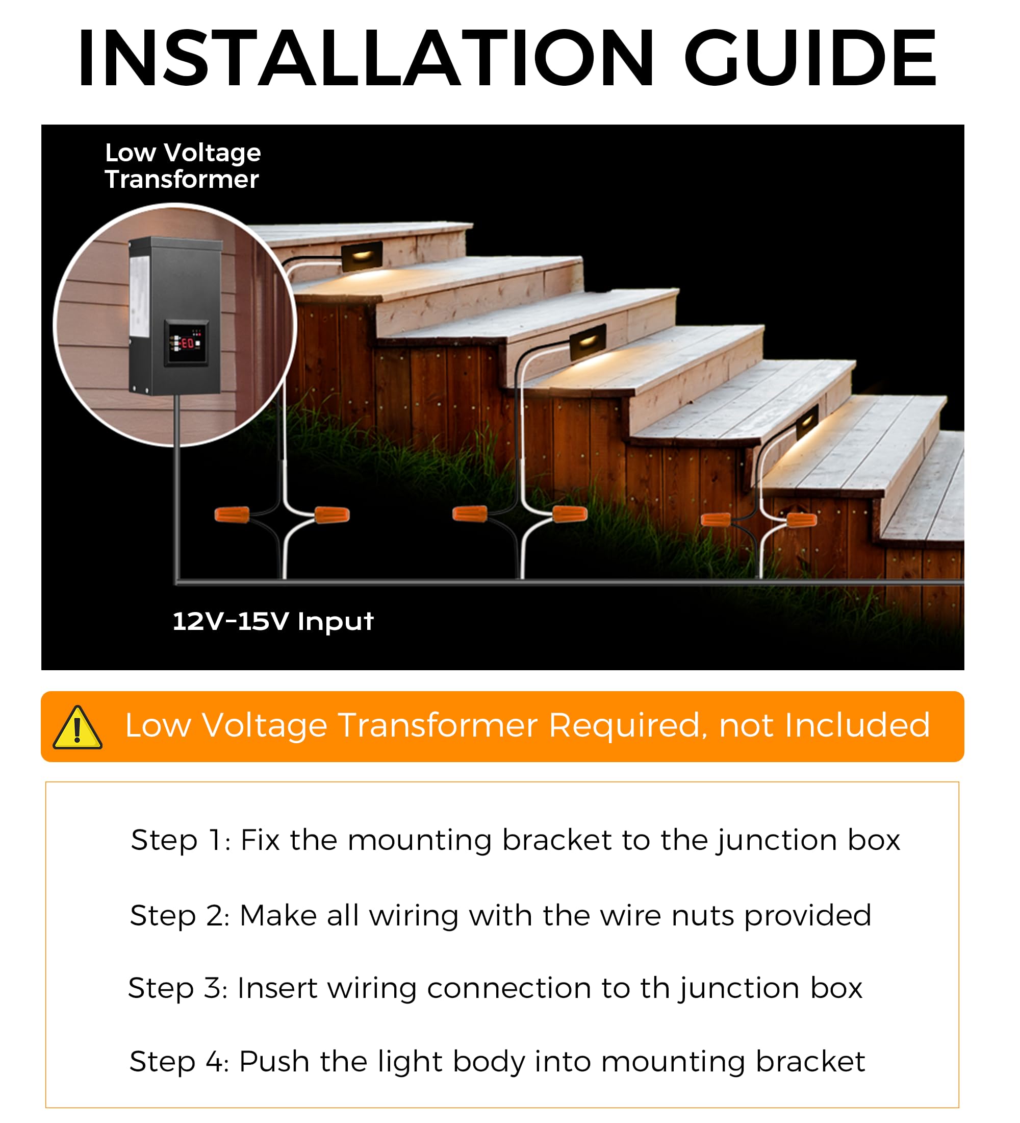 12V low voltage vs 120V line voltage wiring comparison