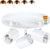 5CCT 3 Light Directional Ceiling Spotlight,Dimmable LED Track Light Heads,CRI90+,1800Lm for Hallway Kitchen Art, White