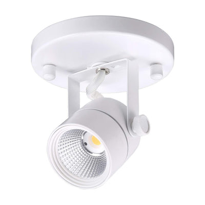 Cloudy Bay LED flush mount ceiling spot light in white - 3000K warm white, tilt adjustable head