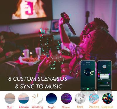 Smart Ultra Thin LED Recessed Light, Wifi, 8 Inch, White, 4 PCs