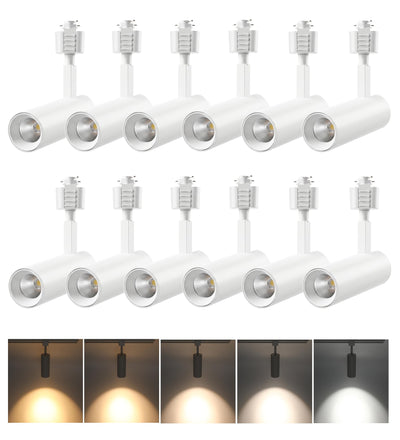 Cloudy Bay 12-pack of white track light heads, white background