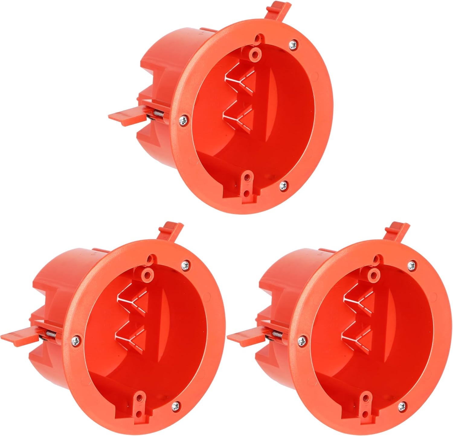 Round Electrical Box, 18 Cubic Inches, UL Listed, 3 PCs