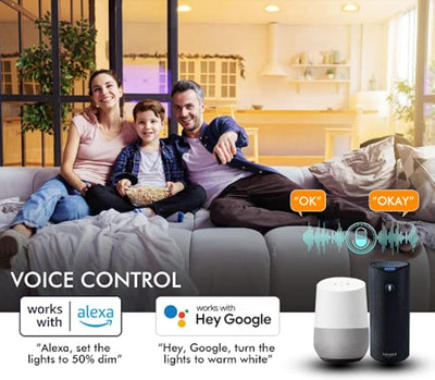 Smart Ultra Thin LED Recessed Light with Junction Box, WiFi, 4 Inch, White, 1 PC