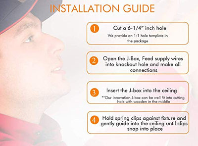 Ultra-Thin LED Recessed Ceiling Light with Junction Box, 6 Inch, 3CCT, Dimmable 15W CRI90+ Downlight, IC Rated, Air Tight, ETL/JA8, Oil Rubbed Bronze, 6 PCs