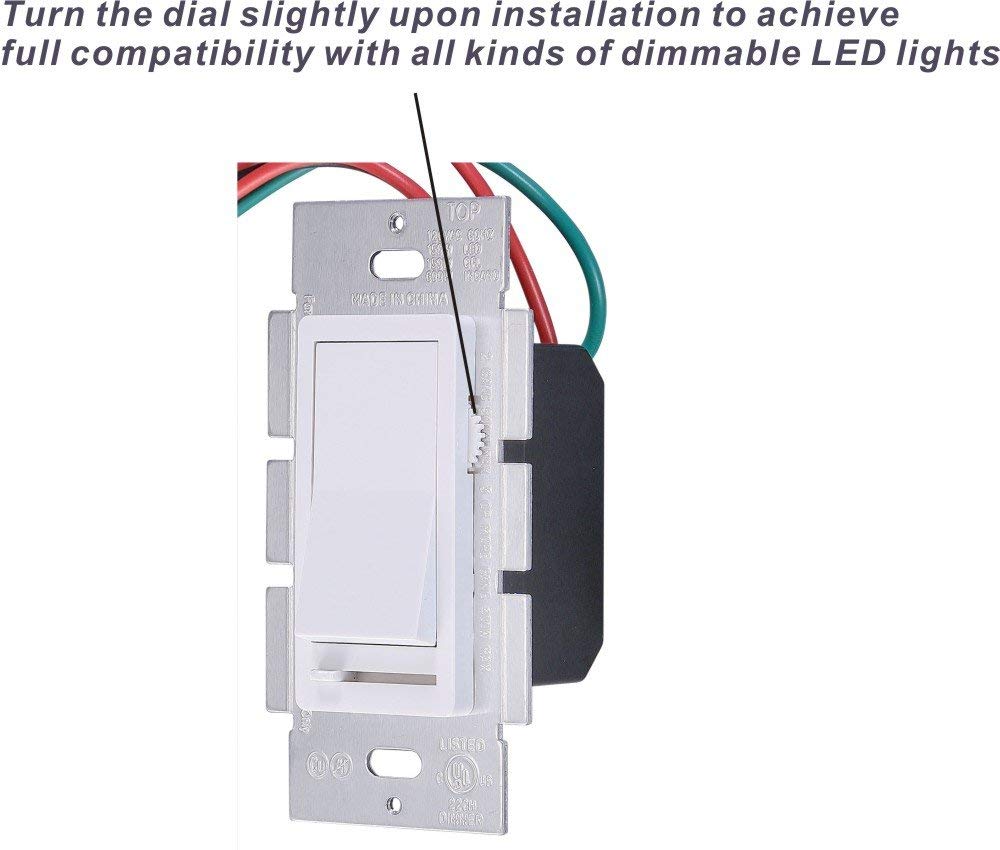 CLEANLIFE® LED Dimmer-TRIAC Dimmable, w/ Wallplate