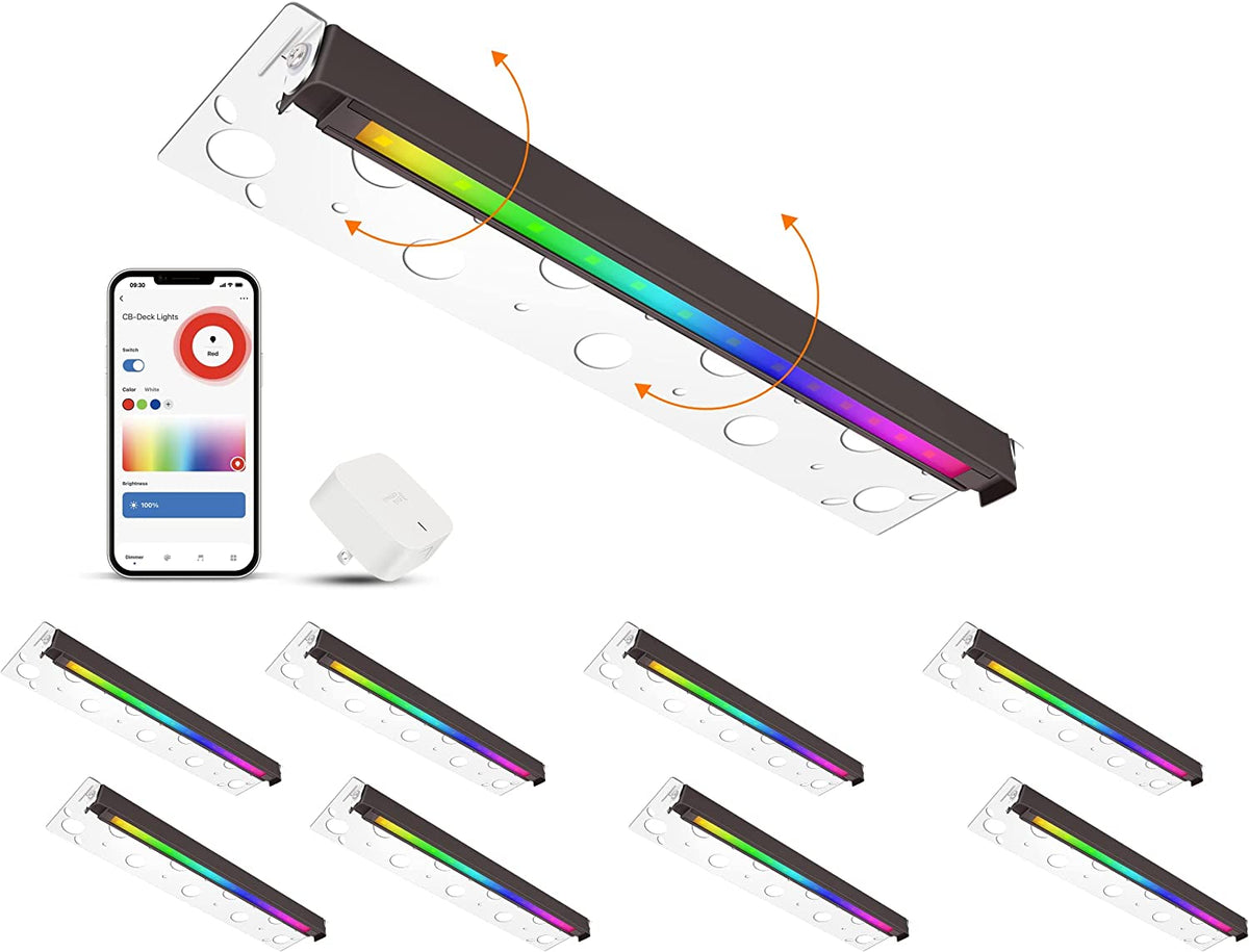 Smart Hardscape Lighting, RGBCW Color Changing Retaining Wall Light