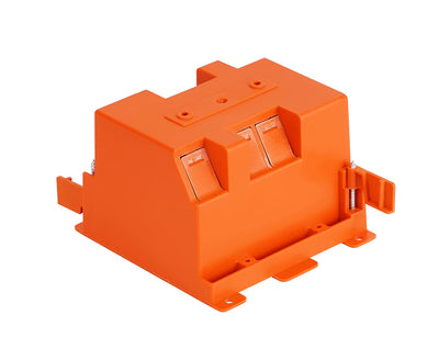 Two Gang Electrical Outlet Box,25 Cubic Inch,Old Work Box,UL Listed, 6 PCs
