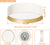 13inch LED Flush Mount Ceiling Light Fixture,Sandy White with Gold Inside,5CCT Selectable,120V 25W CRI90+ 2000LM,Dimmable