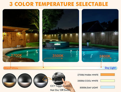 3CCT Low Voltage LED Deck Lights, 3W, 12V-24V AC/DC, 6 PCs