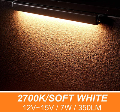 Low Voltage Hardscape Paver Light, 12V, 2700K, 12 Inch 7W, 6 PCs