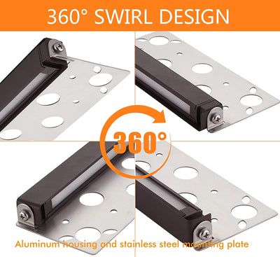 Low Voltage Hardscape Paver Light, 12V, 2700K, 12 Inch 7W, 6 PCs