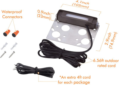 Low Voltage Hardscape Paver Light, 12V, 2700K, 4 Inch 3W, 6 PCs