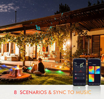 120V Indoor Outdoor Smart LED Step Lights,RGBCW Color Changing Stair Lights,3W 2700K-6500K,Hub Included,Compatible With Alexa And Google Home Assistant,White