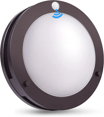 LED Flush Mount Motion Sensor Ceiling Light, 10 Inch, 20W 1200lm 5CCT, CRI90+, ORB